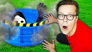 Daniel Found Game Master Living in our House! (Searching for Giant Clue in Real Life to save Crush)