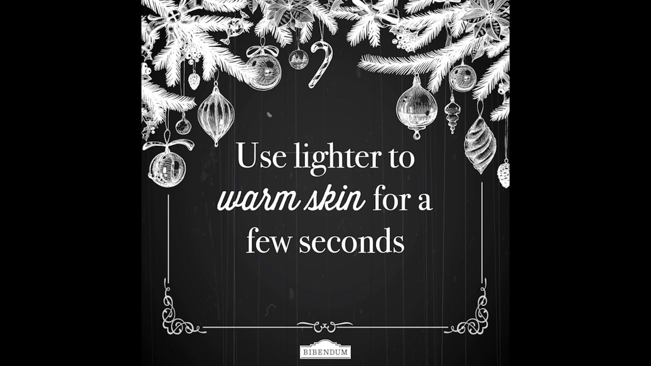 How to flame an orange peel