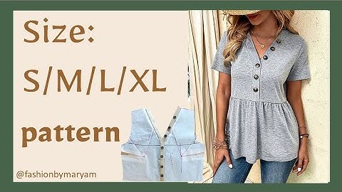 Dress tutorial/ draft pattern/ size: S/M/L/XL #size #pattern #tutorial #draft #dress