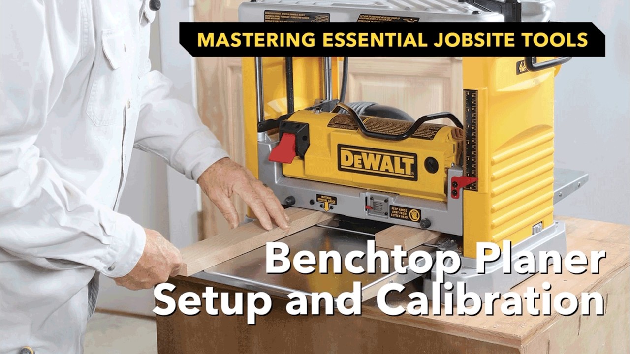 How to Change and Adjust a Benchtop Planer Blade - YouTube