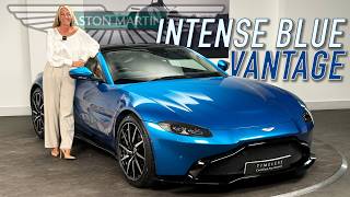 AMAZING COLOUR On This 2019 Aston Martin Vantage Finished in INTENSE BLUE - A Walk Around With Laura