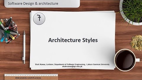 7--Software Architecture Styles  (Part-2)