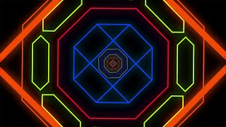 Abstract Neon Light Tunnel  Motion Background Video ǁ VJ Loop Motion Graphics Background Video