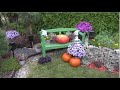 GARDEN DESIGN (137) 🎃Jesienny nastrojowy kącik ogrodowy🍂 🎃🍁 A charming autumn garden corner 🎃