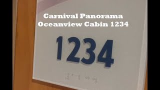 Carnival Panorama Oceanview Cabin 1234 with double bathrooms  - December 2025