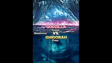 Evolved Godzilla vs Ghidorah #shorts  #edit