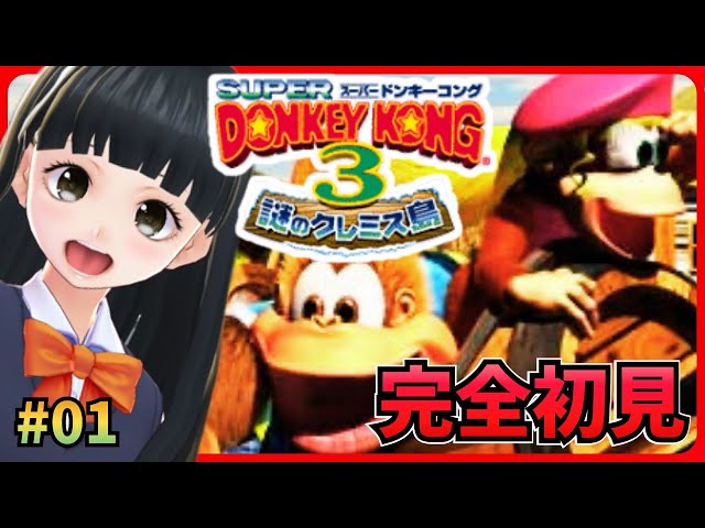 スーパードンキーコング3】 #01 謎のクレミス島 ディクシー