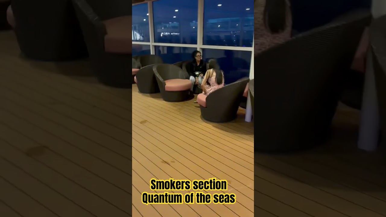 Quantum of the Seas smokers section #royalCaribbean #smoke #cruise