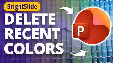 How to Delete Recent Colors in PowerPoint 🔥 [BRIGHTSLIDE]