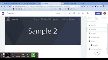 Hide a page in Google Sites