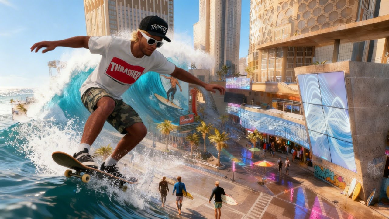 I SURFED THE WAVES IN SKATE 4 | BRAND NEW CRAZY IMPOSSIBLE LINE CHALLENGES | PLUS MUCH MORE.