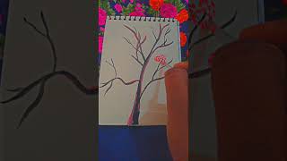 Nature's And Tree Painting ideas || short || viral #@MohanArts