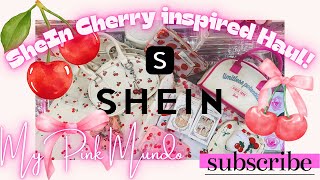 NEW SUPER CUTE CHERRY THEMED SHEIN HAUL - All things Cherries, pink items, girly haul, clothing too!