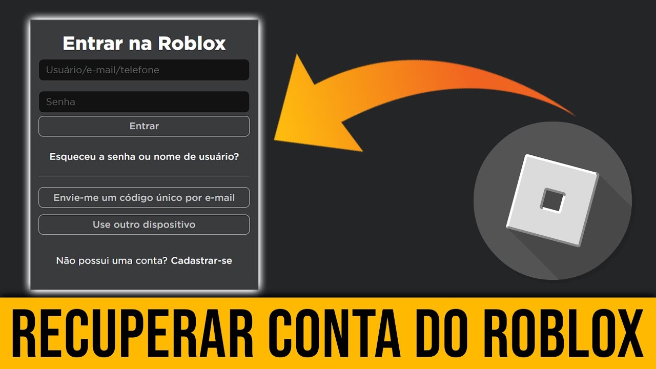 Como RECUPERAR CONTA do ROBLOX (Sem e-mail, senha e número) - YouTube