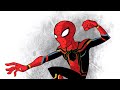 Drawing Iron Spider on the iPad Pro with Procreate