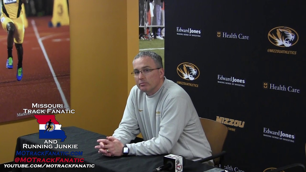 fanatical skin and ink Mizzou Coach Brett Halter on Karissa Schweizer post SECs Pre NCAAs-2018 Indoors