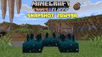Sculk Sensors & Dripstone Caves! - Minecraft Snapshot 20w49a 1.17