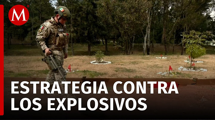 Soldados del Ejército Mexicano especializados en desactivar explosivos