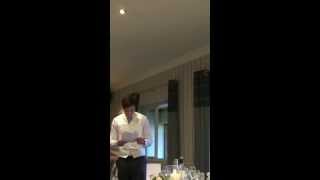Best Man Speech - Standing Ovation and great jokes