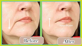 1 min Goodbye Fix Droopy Mouth Corners! Remove FatAround The Mouth, Lower Cheeks,