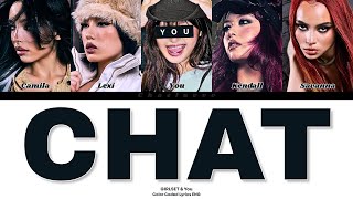 GIRLSET - CHAT // You as a Member // KARAOKE // (5 Members Ver.) Color Coded Lyrics