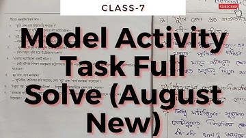 Class-7 Bengali Model Activity Task part-5 (NEW) Full Solve WBBSE @Education_In_Bengali