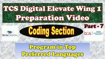 Coding question for TCS digital assessment 2021 l Part -7 | IT India l