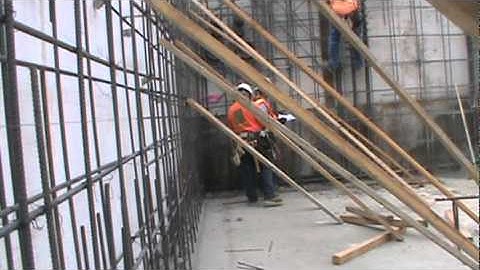 Rebar Cage for a Structural Shotcrete Wall