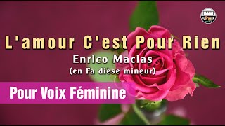 Lamour Cest Pour Rien Karaoké Pour Voix Féminine Resimi