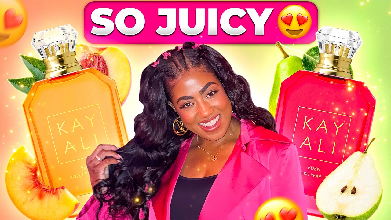 NEW KAYALI JUICY PERFUMES EDEN SWEET PEACH 35 & PLUSH PEAR 23