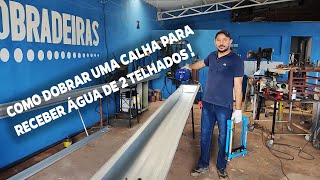 (Passo a Passo) Como Fazer uma Calha para Receber Água de 2 Telhados!