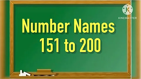 Number Name/Number Names 151 to 200/Number 151 to 200 With Spelling/151 to 200 Number Spelling 