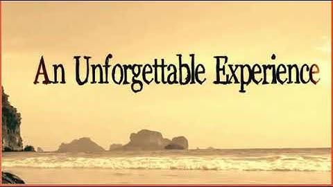 Excel 7. Module 3. An Unforgettable Experience