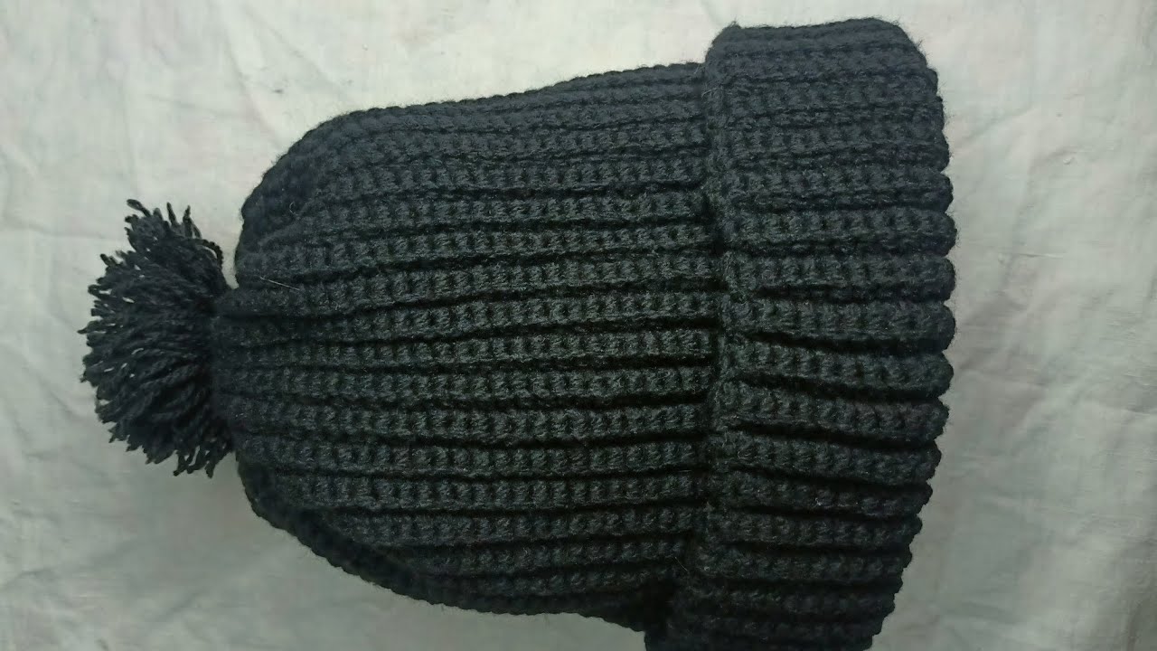  طريقة عمل قبعة شتوية كروشي رجالية أنيقة🧶 | Men’s Winter Crochet Hat🧶