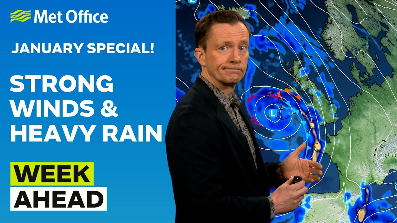 Week Ahead 19/01/2026 – Classic January with wet and windy spells – Met Office weather forecast UK