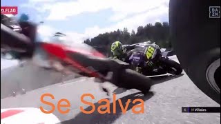 Valentino Rossi se salva de milagro en Austria