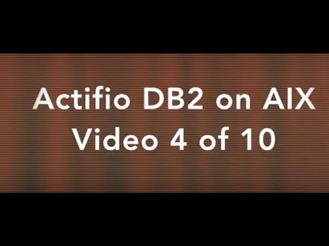 Actifio DB2 on AIX 4