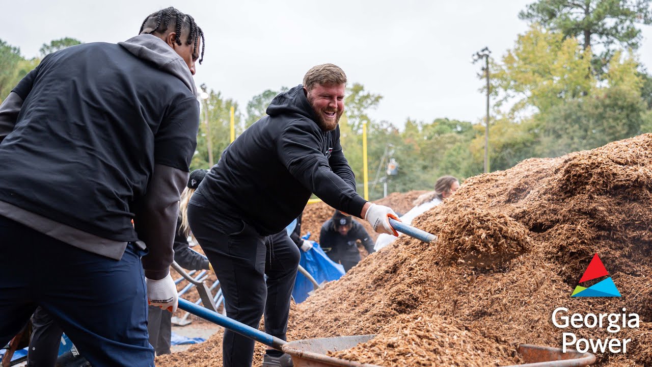 Atlanta Falcons partner with Kaboom and Georgia Power to build a playground for Atlanta Community