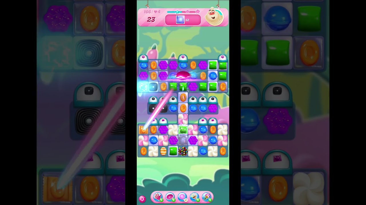 Candy crush Saga level 165 & 166 