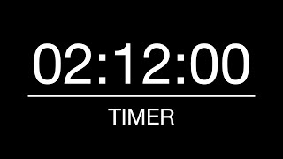 2 Hours 12 Minutes Timer/Countdown with Alarm - 132 Minutes