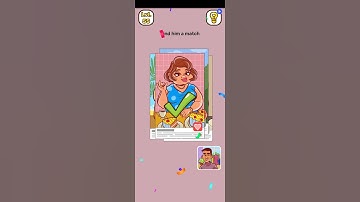 Brain It Level 55 answer Find him a match - Gameplay Solution Walkthrough