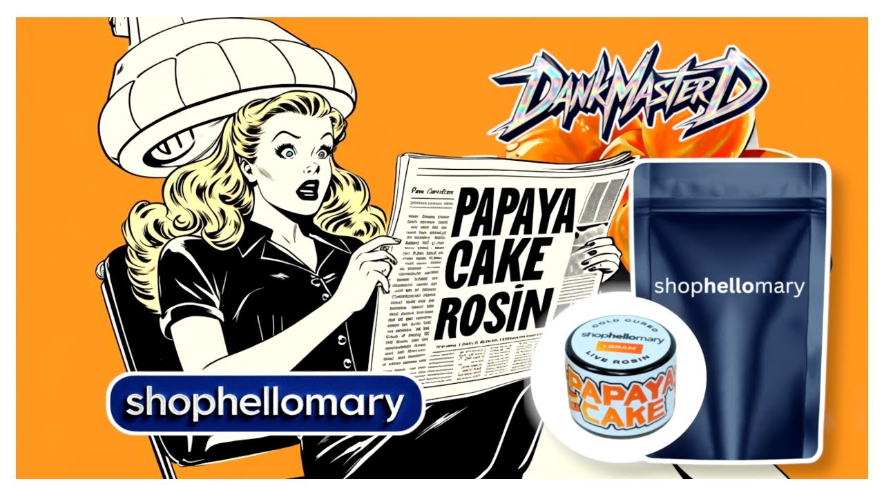 🔥 Обзор THCA-розина со вкусом папайи 🍰💨 | Холоднозатвердевший живой розин от ShopHelloMary 🔥