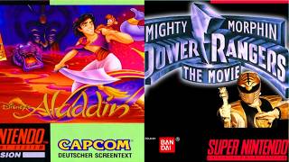 Aladdin & Power Rangers the Movie on Actual Hardware - Back to SNES Legends