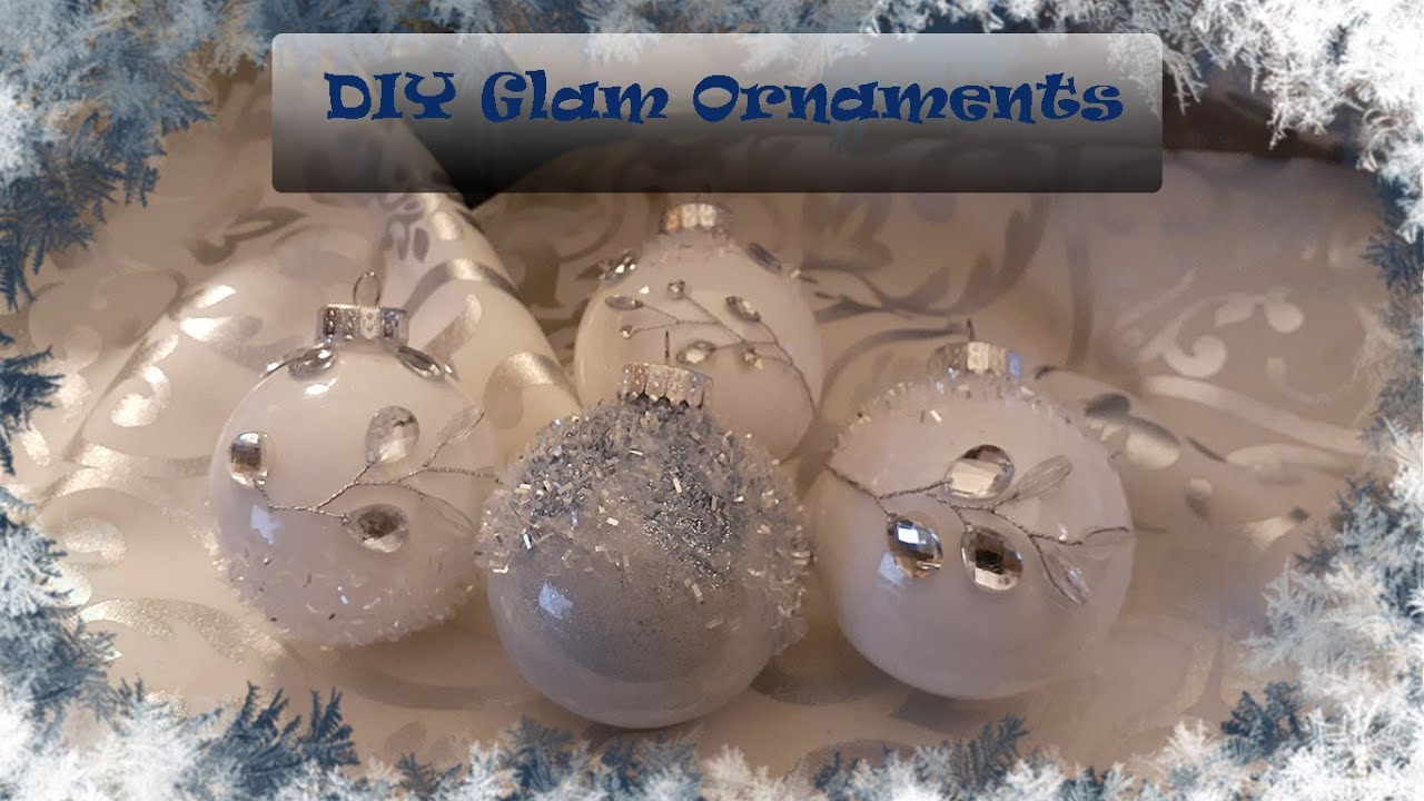DIY Dollar Tree Glam Christmas Ornaments YouTube