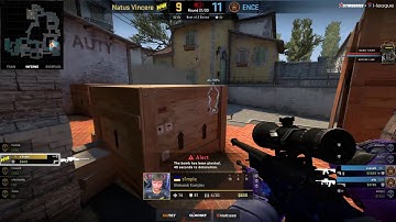 s1mple 1v4 clutch vs ENCE