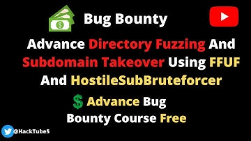 Advance Directory Fuzzing And Subdomain Takeover Using FFUF And HostileSubBruteforcer