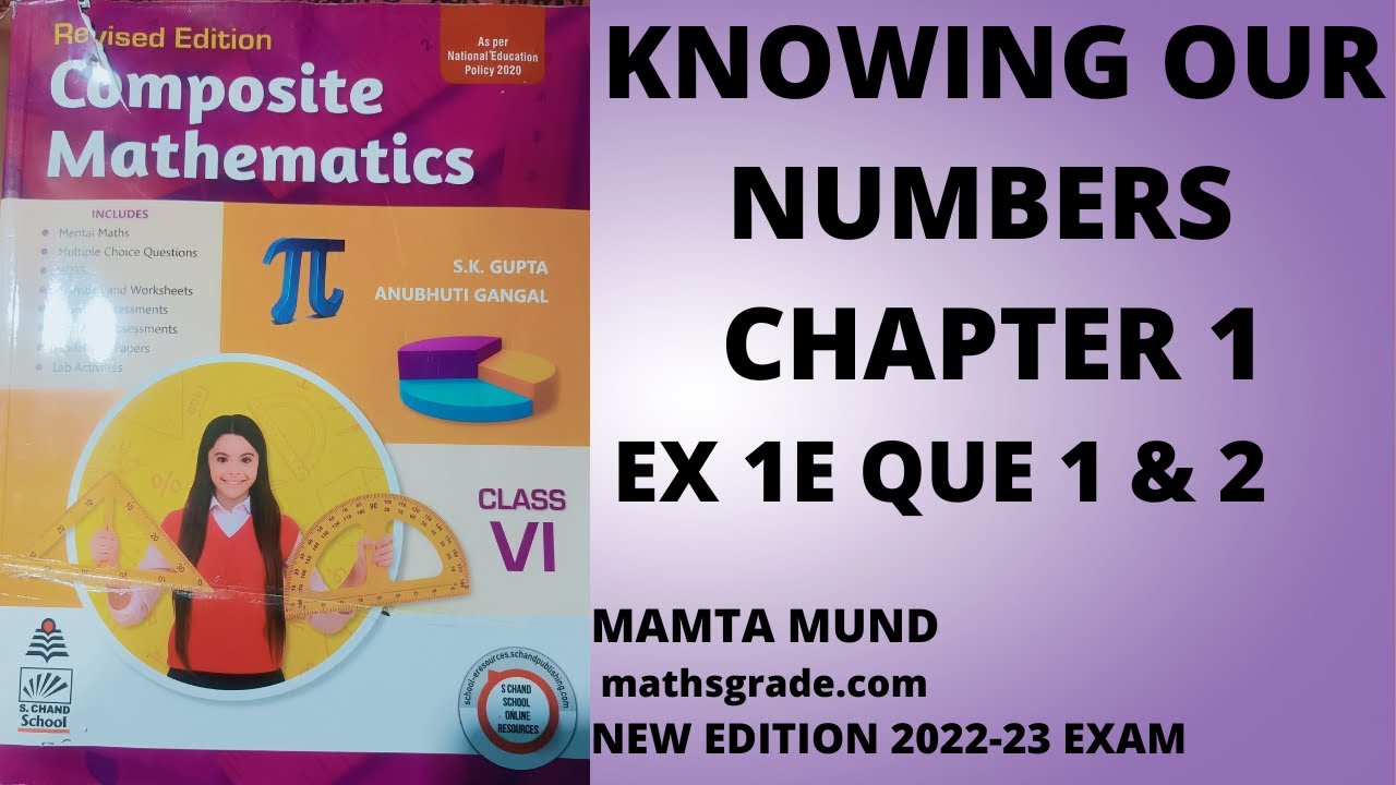 COMPOSITE MATHEMATICS CLASS 6 SOLUTIONS CHAPTER 1 EXERCISE 1E QUE 1 2 Composite mathematics class 6 solutions chapter 1 exercise 1e que 1 2