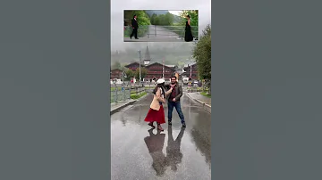 Raj & Simran 2.0 had a blast recreating #ddlj scenes #shahrukhkhan #kajol #yrf #switzerland #gstaad