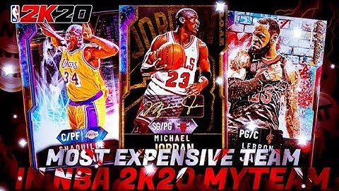I USED THE MOST EXPENSIVE TEAM IN NBA 2k20 MyTEAM! WORTH OVER 10 MILLION MT!