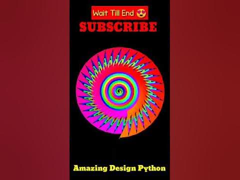 π’π₯°How To create rainbow spiral using the python turtle|Colorful Spiral ...